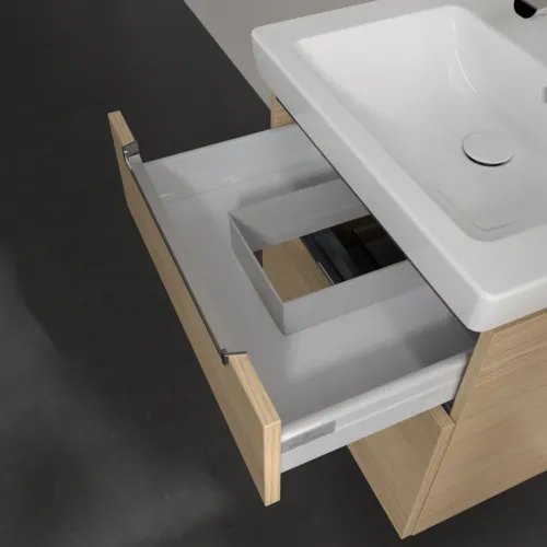 Bild von VILLEROY BOCH Subway 2.0 Waschbeckenunterschrank, 2 Auszüge, 587 x 590 x 454 mm, Nordic Oak #A90910VJ