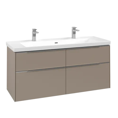 Bild von VILLEROY BOCH Subway 3.0 Waschbeckenunterschrank, 4 Auszüge, 1272 x 576 x 478 mm, Taupe #C60200VM
