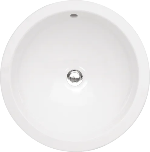 Bild von VILLEROY BOCH Loop & Friends Einbauwaschbecken, 450 x 450 x 205 mm, Weiß Alpin, mit Überlauf, Außenseite glasiert #61404501