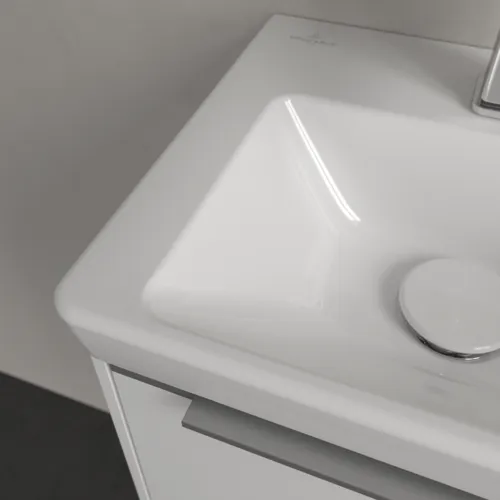 Bild von VILLEROY BOCH Subway 3.0 Handwaschbecken, 370 x 305 x 130 mm, Weiß Alpin CeramicPlus, ohne Überlauf #437038R1