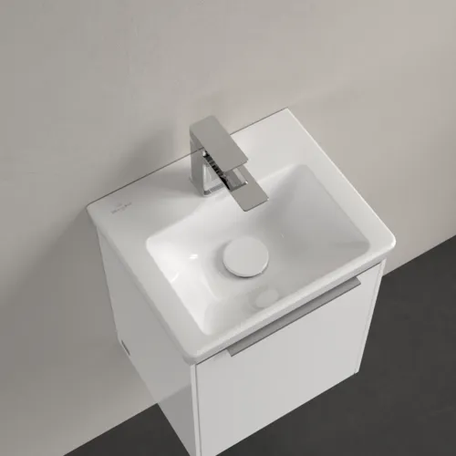 Bild von VILLEROY BOCH Subway 3.0 Handwaschbecken, 370 x 305 x 130 mm, Weiß Alpin CeramicPlus, ohne Überlauf #437038R1