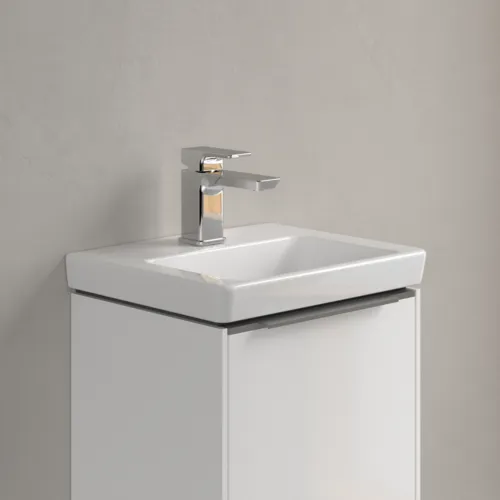 Bild von VILLEROY BOCH Subway 3.0 Handwaschbecken, 370 x 305 x 130 mm, Weiß Alpin CeramicPlus, ohne Überlauf #437038R1