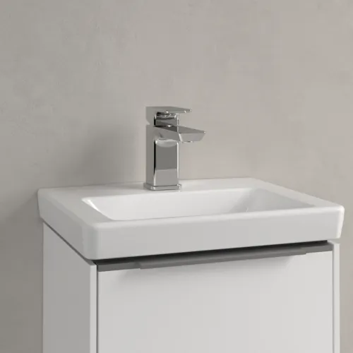 Bild von VILLEROY BOCH Subway 3.0 Handwaschbecken, 370 x 305 x 130 mm, Weiß Alpin CeramicPlus, ohne Überlauf #437038R1