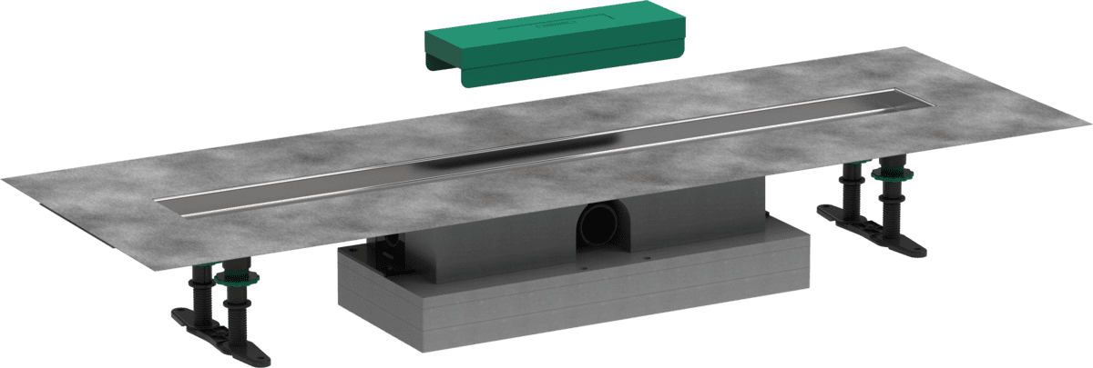 Bild von HANSGROHE uBox universal Komplettset für flache Installation 800 für Duschrinnen Fertigsets #56018180
