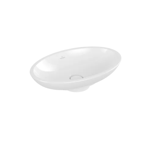 Bild von VILLEROY BOCH Loop & Friends Aufsatzwaschbecken, 585 x 380 x 110 mm, Weiß Alpin CeramicPlus, mit Überlauf #515100R1