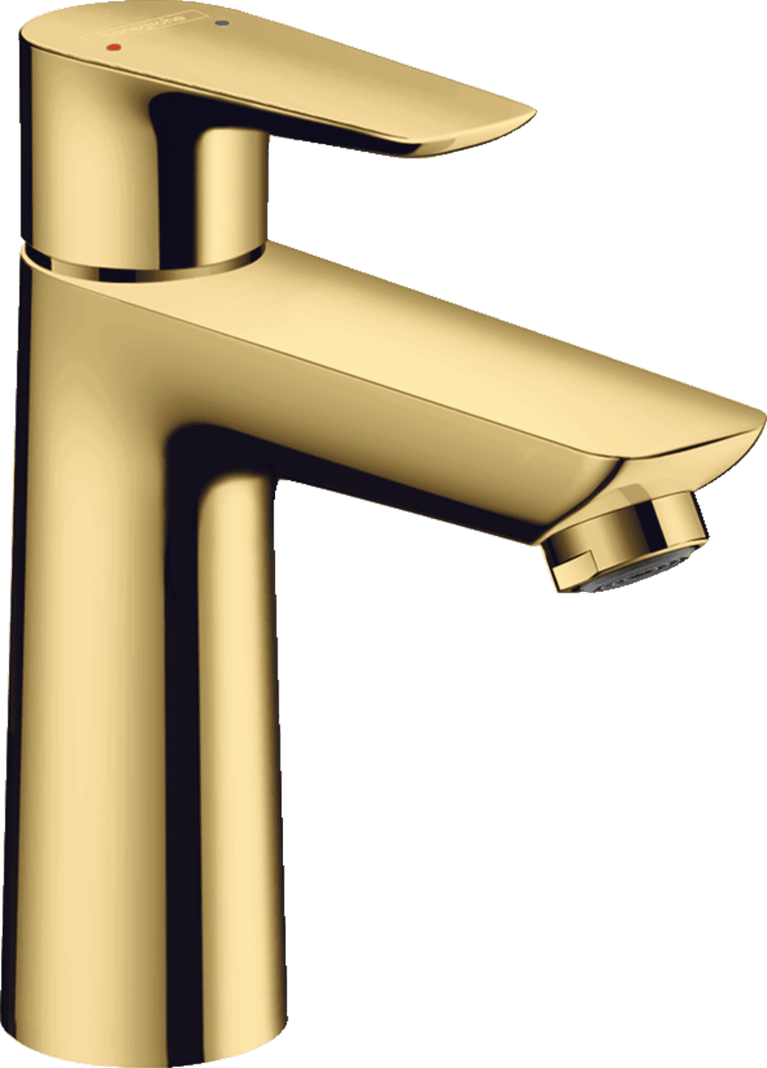 Bild von HANSGROHE Talis E Einhebel-Waschtischmischer 110 mit Zugstangen-Ablaufgarnitur  71710990 Polished Gold Optic