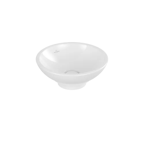 Bild von VILLEROY BOCH Loop & Friends Aufsatzwaschbecken, 380 x 380 x 110 mm, Weiß Alpin CeramicPlus, mit Überlauf #514800R1