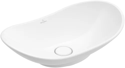 Bild von VILLEROY BOCH My Nature Aufsatzwaschbecken, 610 x 360 x 150 mm, Weiß Alpin CeramicPlus, ohne Überlauf #411060R1