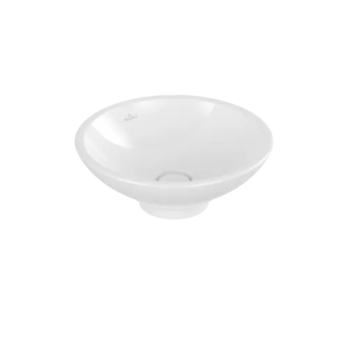 Bild von VILLEROY BOCH Loop & Friends Aufsatzwaschbecken, 430 x 430 x 120 mm, Weiß Alpin CeramicPlus, mit Überlauf #514400R1