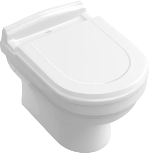 Bild von VILLEROY BOCH Hommage Tiefspül-WC, wandhängend, Star White CeramicPlus #6661B0R2