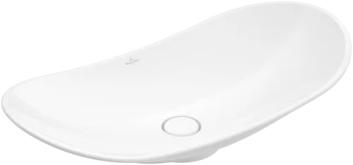 Bild von VILLEROY BOCH My Nature Aufsatzwaschbecken, 810 x 410 x 160 mm, Weiß Alpin CeramicPlus, ohne Überlauf #411080R1