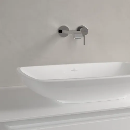 Bild von VILLEROY BOCH Loop & Friends Aufsatzwaschbecken, 585 x 380 x 110 mm, Weiß Alpin, mit Überlauf #51540001