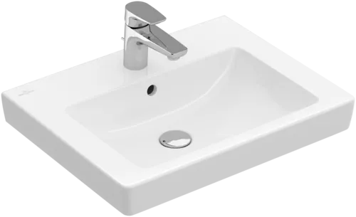 Bild von VILLEROY BOCH Subway 2.0 Waschbecken, 550 x 440 x 150 mm, Weiß Alpin CeramicPlus, mit Überlauf #7113F5R1
