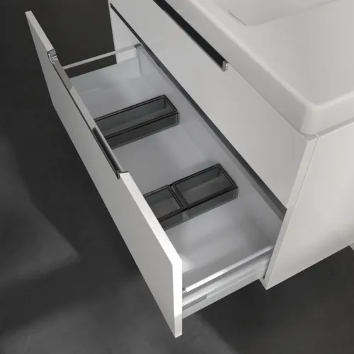 Bild von VILLEROY BOCH Subway 2.0 Waschbeckenunterschrank, 2 Auszüge, 987 x 590 x 449 mm, Glossy White #A91510DH