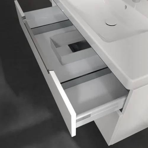Bild von VILLEROY BOCH Subway 2.0 Waschbeckenunterschrank, 2 Auszüge, 987 x 590 x 449 mm, Glossy White #A91510DH