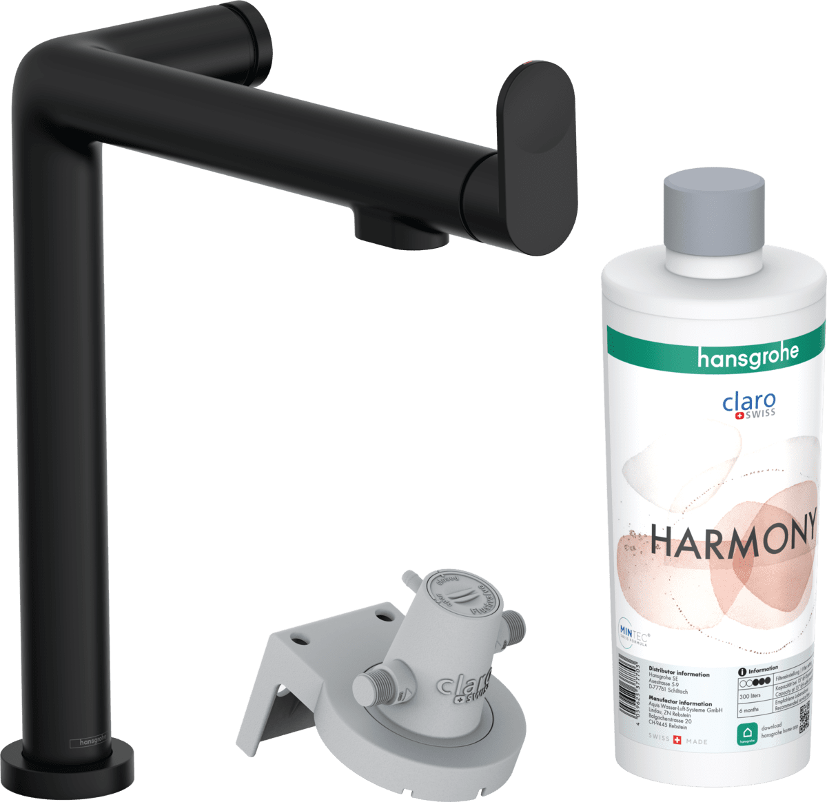 Bild von HANSGROHE Aqittura M91 FilterSystem 240, 1jet, Starter Set #76802670 - Mattschwarz