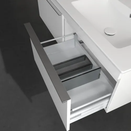 Bild von VILLEROY BOCH Venticello Waschbeckenunterschrank, 2 Auszüge, 1253 x 420 x 502 mm, Glossy White / Glossy White #A93901DH