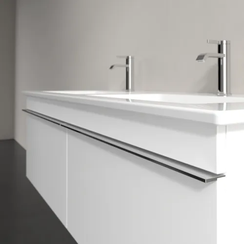 Bild von VILLEROY BOCH Venticello Waschbeckenunterschrank, 2 Auszüge, 1253 x 420 x 502 mm, Glossy White / Glossy White #A93901DH