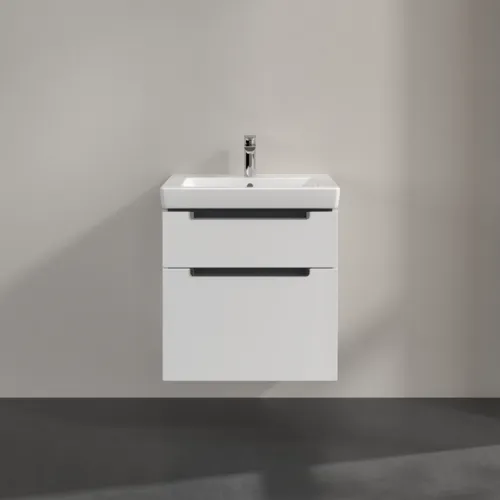 Bild von VILLEROY BOCH Subway 2.0 Waschbeckenunterschrank, 2 Auszüge, 587 x 590 x 454 mm, Glossy White #A90910DH