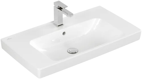Bild von VILLEROY BOCH Architectura Waschbecken, 800 x 445 x 170 mm, Weiß Alpin CeramicPlus, mit Überlauf #4A8780R1
