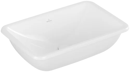 Bild von VILLEROY BOCH Loop & Friends Einbauwaschbecken, 600 x 405 x 185 mm, Weiß Alpin CeramicPlus, mit Überlauf, ungeschliffen #4A6500R1