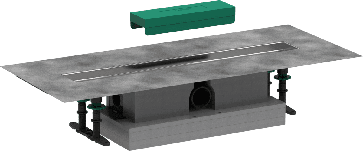 Bild von HANSGROHE uBox universal Komplettset für Standardinstallation 600 für Duschrinnen Fertigsets #56022180