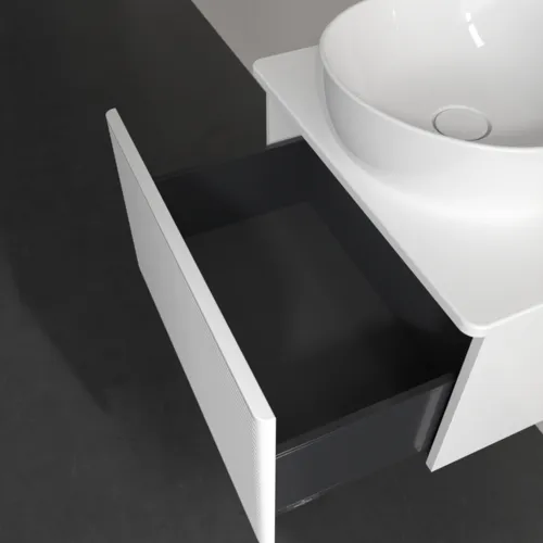 Bild von VILLEROY BOCH Antao Waschbeckenunterschrank, 1 Auszug, 600 x 360 x 500 mm, Front mit Struktur, White Matt Lacquer / White Matt Lacquer #K29110MT