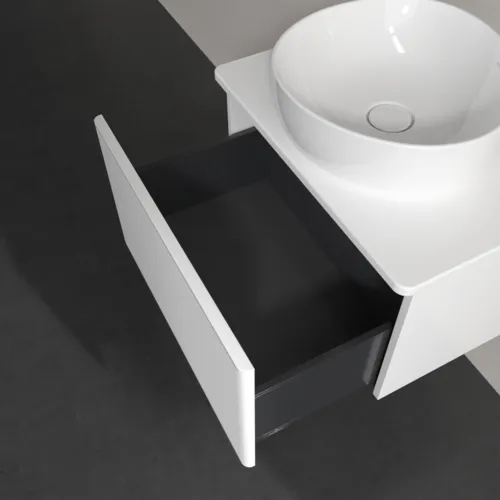 Bild von VILLEROY BOCH Antao Waschbeckenunterschrank, 1 Auszug, 600 x 360 x 500 mm, Front mit Struktur, White Matt Lacquer / White Matt Lacquer #K29110MT