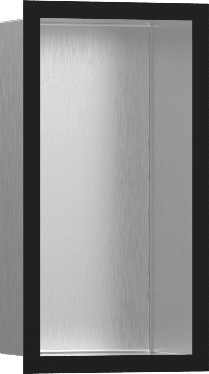 Picture of HANSGROHE XtraStoris Individual Wall niche Brushed Stainless Steel with design frame 300/150/100 #56094670 - Brushed Stainless Steel