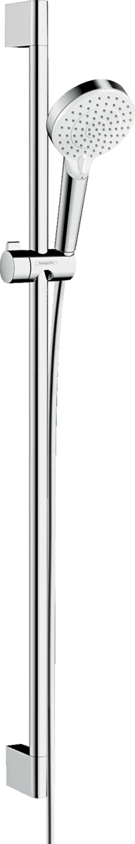 Bild von HANSGROHE Crometta Brauseset 100 Vario mit Brausestange 90 cm #26536400 - Weiß/Chrom