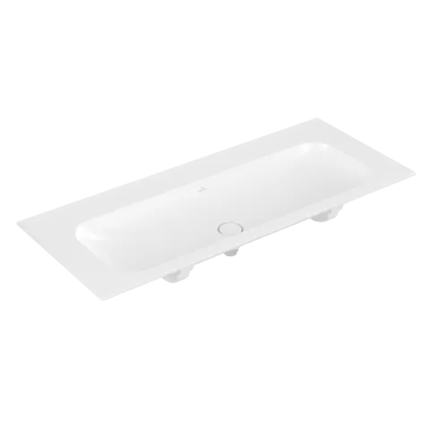 Obrázek VILLEROY BOCH Umyvadlo na skříňku Finion, 1200 x 500 x 160 mm, Stone White CeramicPlus, bez přepadu, neleštěné #4164C3RW
