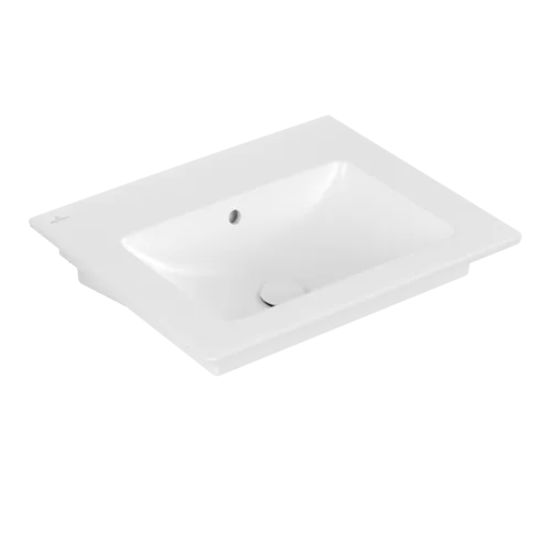 Bild von VILLEROY BOCH Venticello Waschbecken, 600 x 505 x 165 mm, Stone White CeramicPlus, mit Überlauf #412462RW
