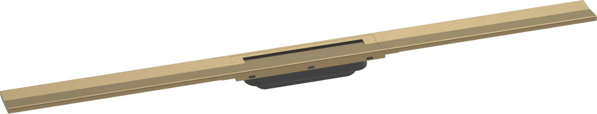 Bild von HANSGROHE RainDrain Flex Fertigset Duschrinne 1000 kürzbar #56046140 - Brushed Bronze