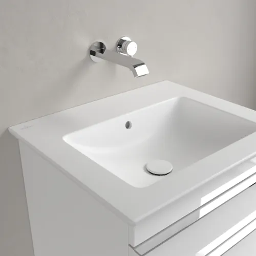 Obrázek VILLEROY BOCH Umyvadlo Venticello, 600 x 505 x 165 mm, Stone White CeramicPlus, s přepadem #412462RW