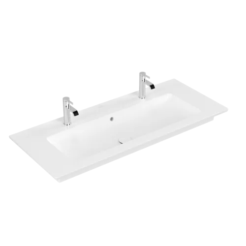 Obrázek VILLEROY BOCH Skříňkové umyvadlo Venticello, 1200 x 500 x 175 mm, Stone White CeramicPlus, s přepadem #4104CKRW