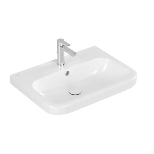 Bild von VILLEROY BOCH Architectura Waschbecken, 650 x 470 x 180 mm, Weiß Alpin CeramicPlus, mit Überlauf, Unterseite geschliffen #4188KGR1