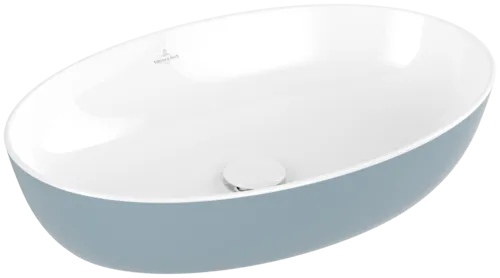 Bild von VILLEROY BOCH Artis Aufsatzwaschbecken, 610 x 410 x 130 mm, Frozen, ohne Überlauf #419861BCS6