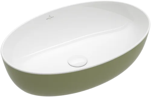Bild von VILLEROY BOCH Artis Aufsatzwaschbecken, 610 x 410 x 130 mm, Sage Green, ohne Überlauf #419861BCS8