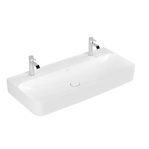 Bild von VILLEROY BOCH Finion Waschbecken, 1000 x 470 x 165 mm, Stone White CeramicPlus, ohne Überlauf #4168A1RW