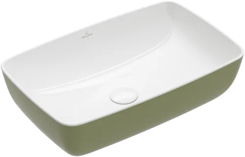Bild von VILLEROY BOCH Artis Aufsatzwaschbecken, 580 x 385 x 130 mm, Sage Green, ohne Überlauf #417258BCS8