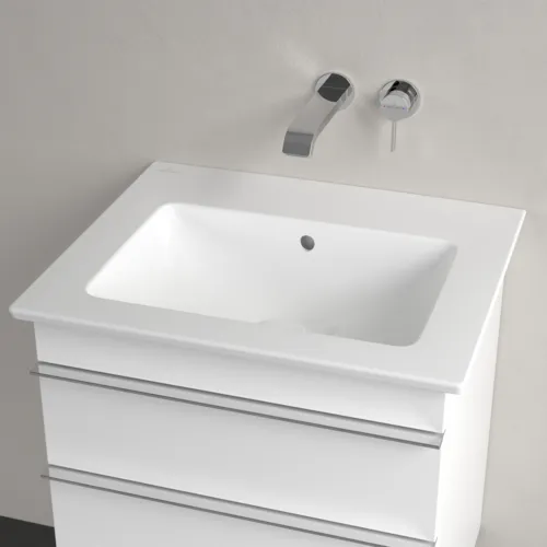 Obrázek VILLEROY BOCH Umyvadlo Venticello, 600 x 505 x 165 mm, bílá alpská, s přepadem #41246201