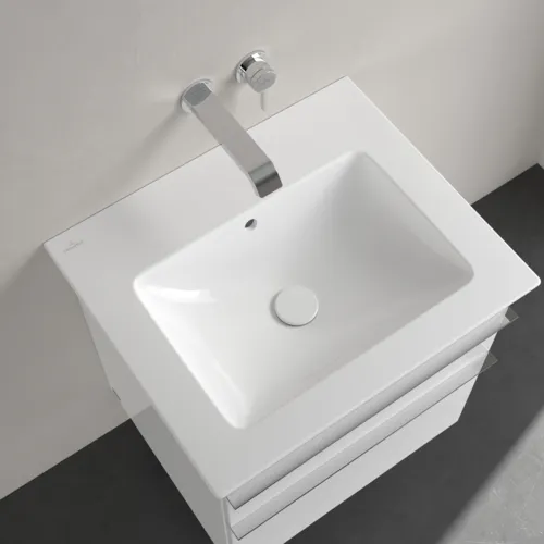 Obrázek VILLEROY BOCH Umyvadlo Venticello, 600 x 505 x 165 mm, bílá alpská, s přepadem #41246201