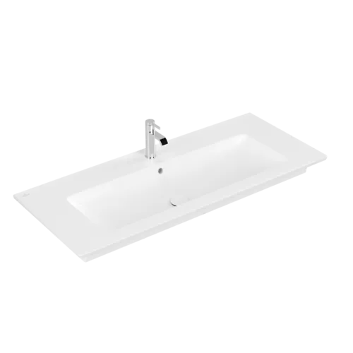Obrázek VILLEROY BOCH Skříňkové umyvadlo Venticello, 1200 x 500 x 175 mm, Stone White CeramicPlus, s přepadem #4104CLRW