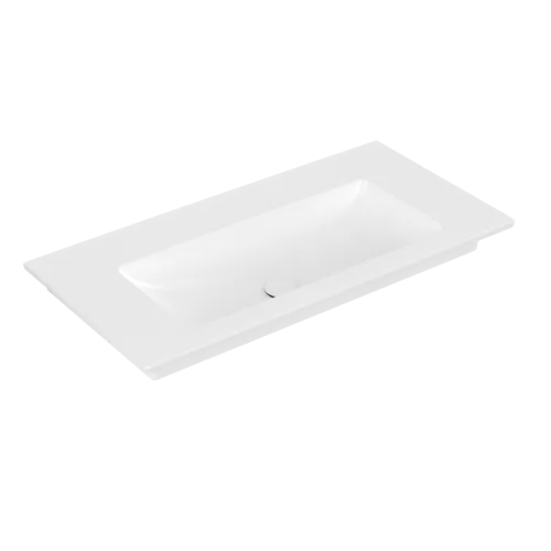 Bild von VILLEROY BOCH Venticello Schrankwaschtisch, 1000 x 500 x 170 mm, Stone White CeramicPlus, mit Überlauf #4104AJRW