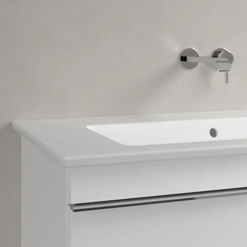 Bild von VILLEROY BOCH Venticello Schrankwaschtisch, 1000 x 500 x 170 mm, Stone White CeramicPlus, mit Überlauf #4104AJRW