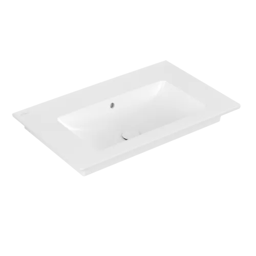 Obrázek VILLEROY BOCH Skříňkové umyvadlo Venticello, 800 x 500 x 165 mm, Stone White CeramicPlus, s přepadem #41048JRW