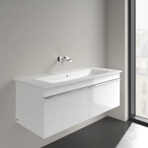 Obrázek VILLEROY BOCH Skříňkové umyvadlo Venticello, 1200 x 500 x 175 mm, Stone White CeramicPlus, s přepadem #4104CJRW