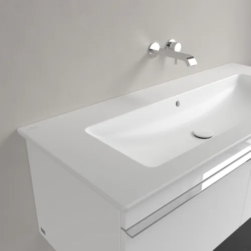 Obrázek VILLEROY BOCH Skříňkové umyvadlo Venticello, 1200 x 500 x 175 mm, Stone White CeramicPlus, s přepadem #4104CJRW