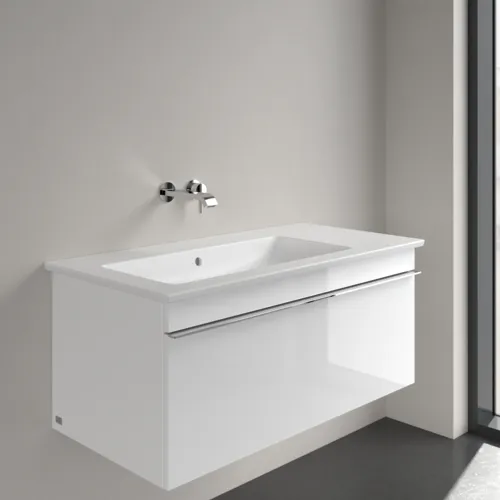 Picture of VILLEROY BOCH Venticello Vanity washbasin, 1000 x 500 x 170 mm, Stone White CeramicPlus, with overflow #4134L3RW