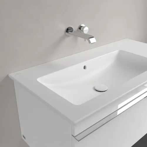 Picture of VILLEROY BOCH Venticello Vanity washbasin, 1000 x 500 x 170 mm, Stone White CeramicPlus, with overflow #4134L3RW